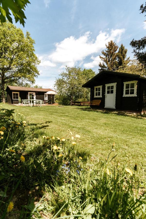 Wunderschoenes Chalet Mit Gaestehaus In Der Natur Mit Fass-Sauna Sangerhausen Exterior photo
