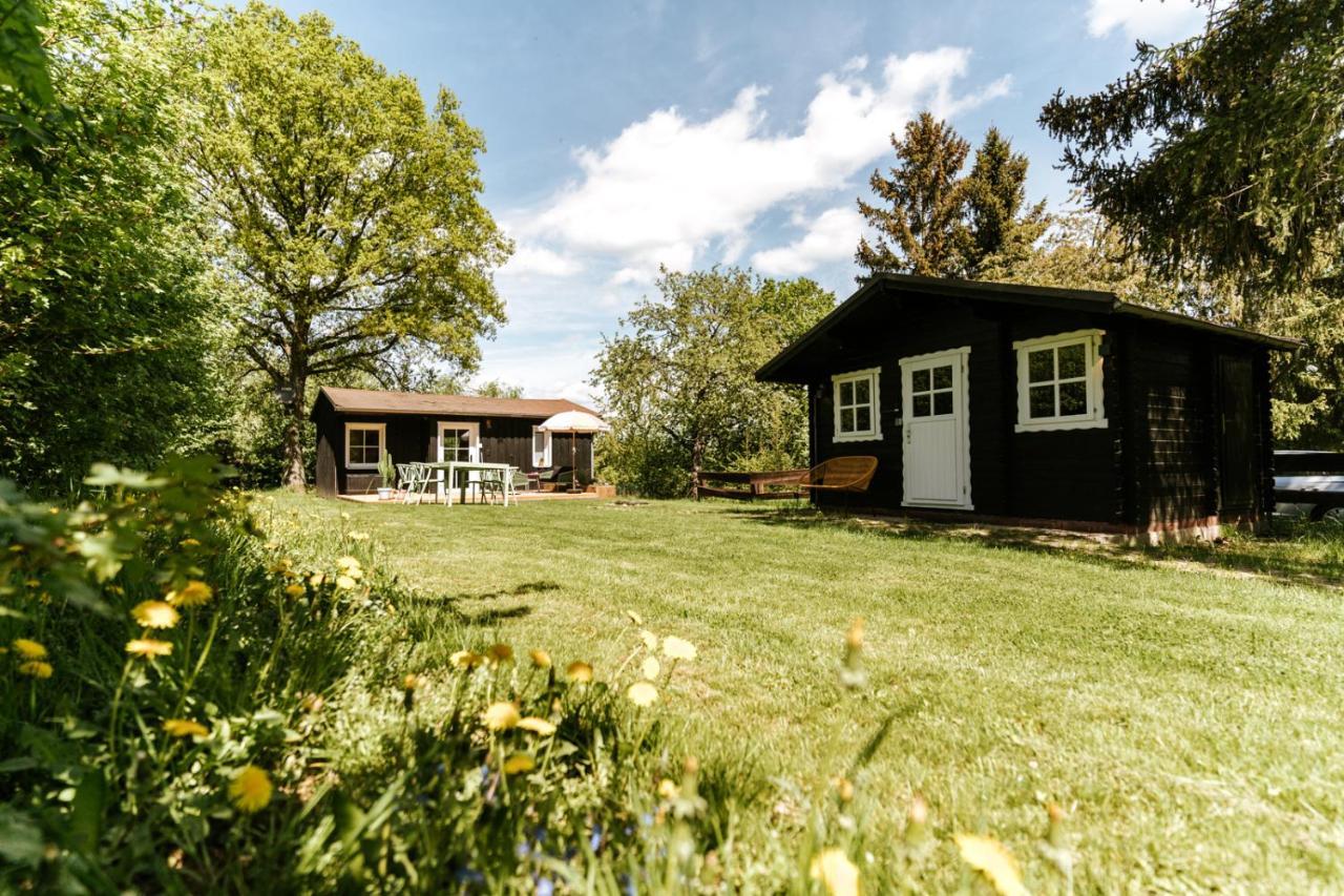 Wunderschoenes Chalet Mit Gaestehaus In Der Natur Mit Fass-Sauna Sangerhausen Exterior photo